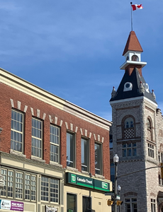 Image of downtown St. Marys with Town Hall