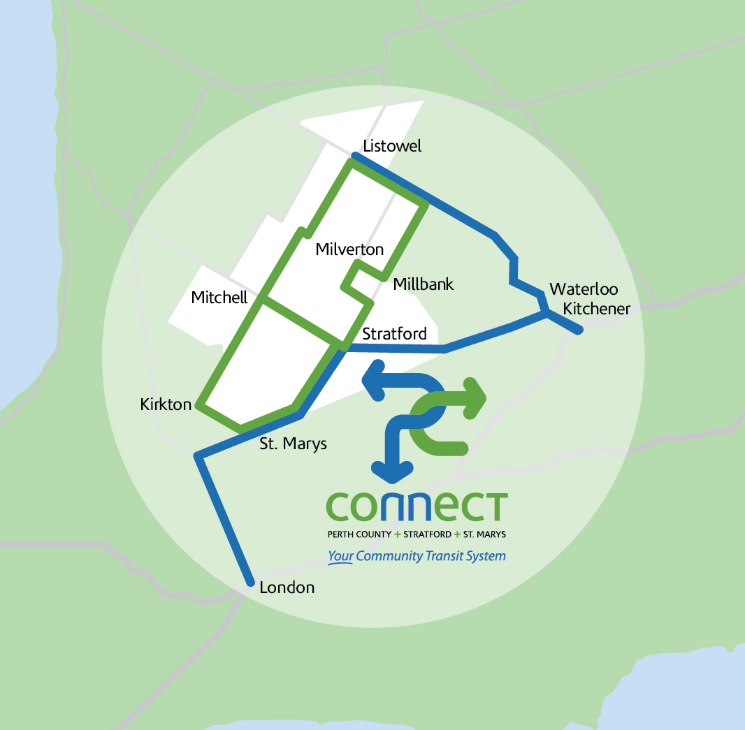 Map of PC Connect route