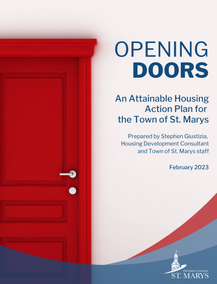Cover of Opening Doors housing plan