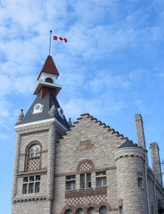 Town Hall building in summer