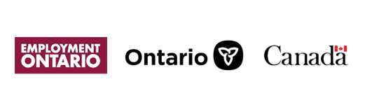 Employment Ontario logo, Ontario logo and Canada Logo
