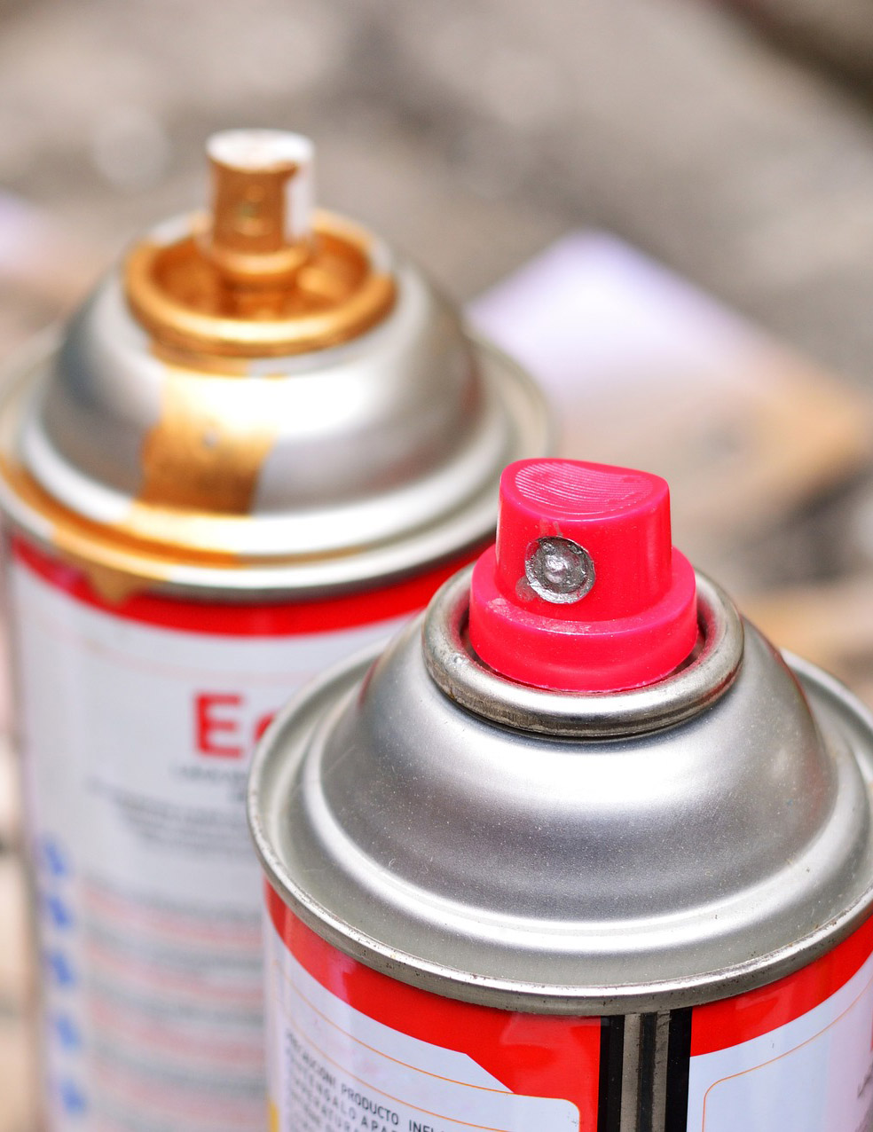 Image of spray paint cans