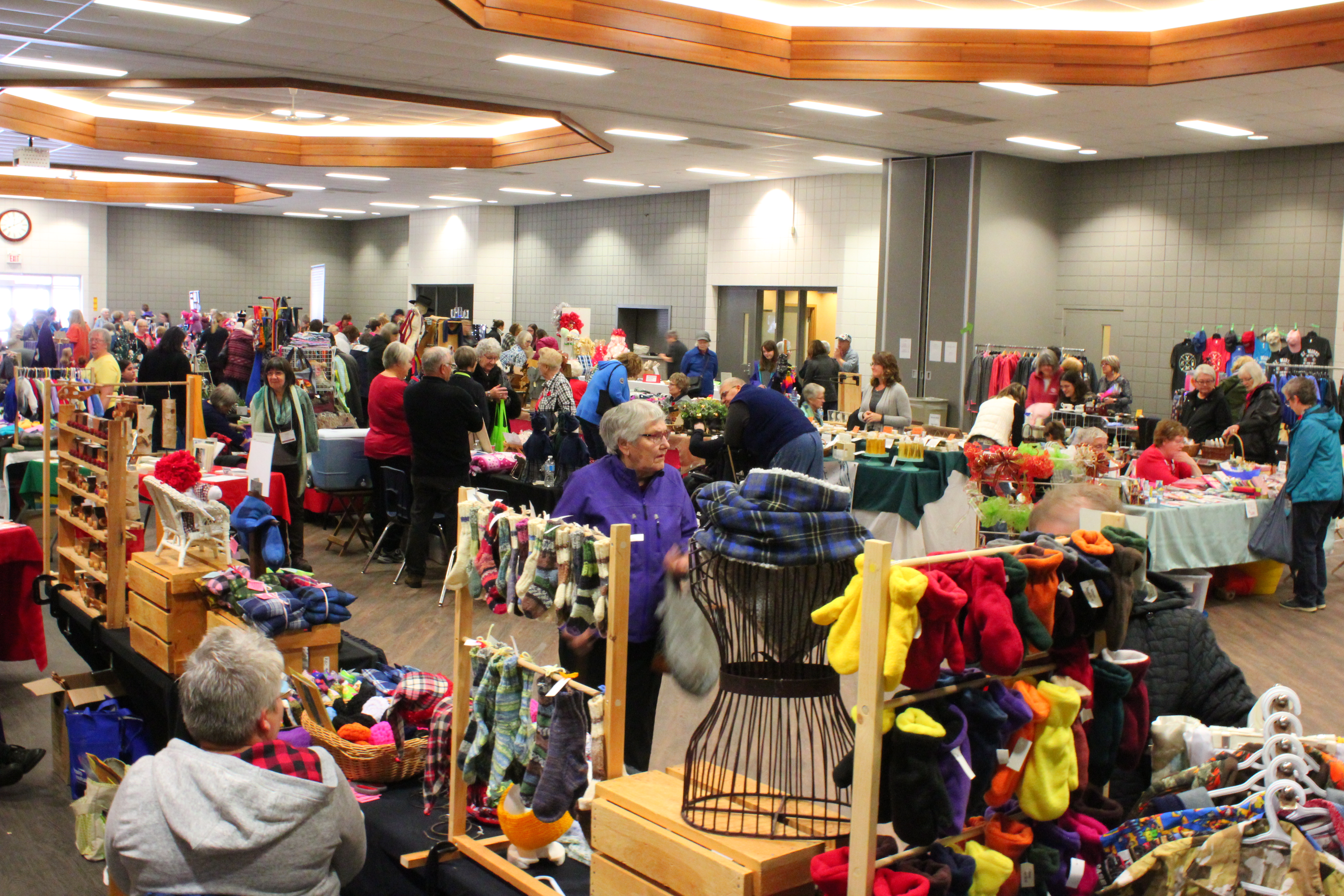 People shopping at a Craft Show event