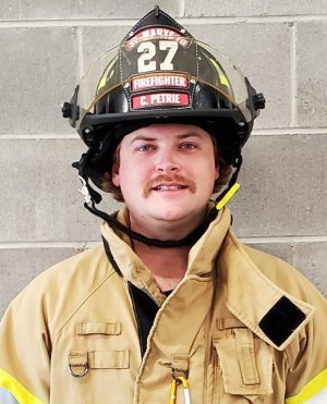 Firefighter Chad Petrie