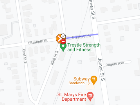 Elizabeth St. road closure