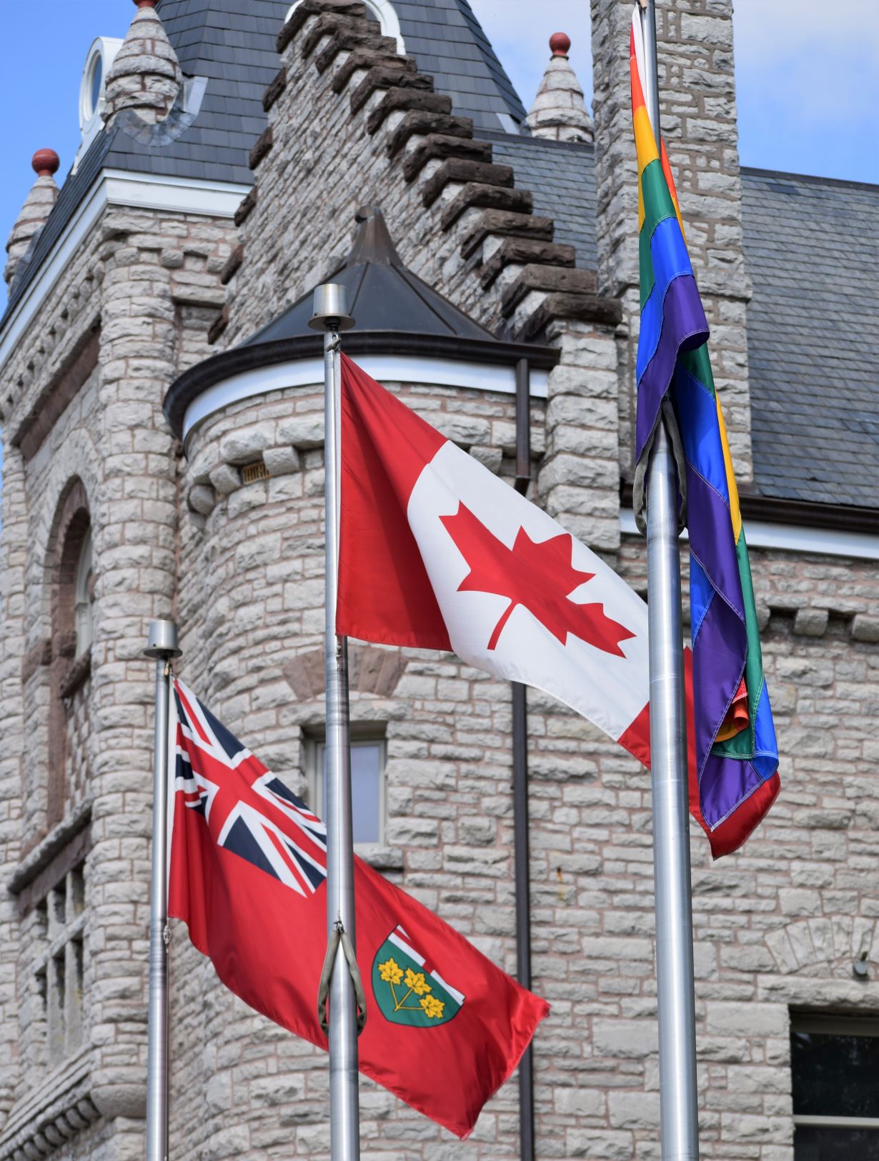 Flags at Town Hall