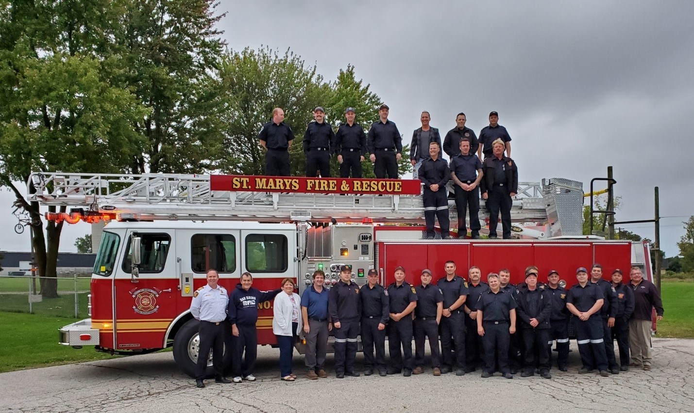 New aerial ladder truck