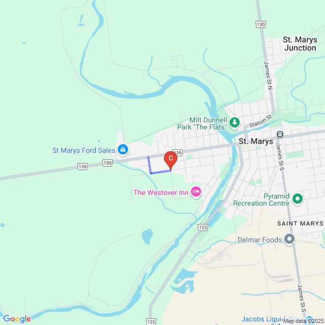 Map of road closure