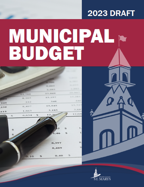 Cover of the 2023 draft budget