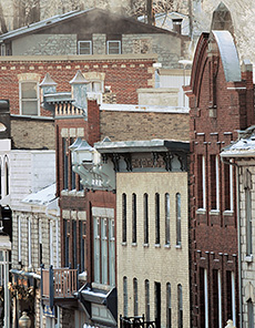 Image of downtown storefronts