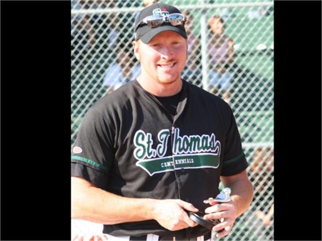 Dale Levy in St. Thomas Centennials uniform